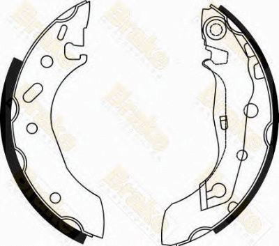 BRAKE ENGINEERING sh2495 -  Комплект тормозных колодок